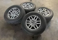 Set of Four Used 18" '05-'24 Ford F250 Rims on 275/70R18 Michelin Agilis Tire LT (For: Ford F-250 Super Duty)