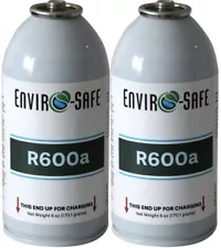 R600a, R600 Refrigerant for AC Charging, Fridges, Freezers, Dehumidifier(2 Pack)