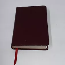 2004 Tyndale Holy Bible New Living Translation Compact Edition Burgundy Leather