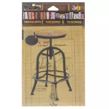 7Gypsies® Architextures™ Treasures, 7g25071 Vintage Drafting Stool NEW