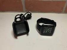 Fitbit Versa 2 Smartwatch 40mm Aluminum - Black/Carbon FB507 Small