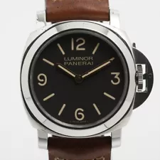 Panerai Luminor Base PAM00390 PAM 390 Men's Manual Wind Watch W/ Box & Papers