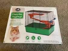 Pet Companion Hamster Habitat with Water Bottle and Food Dish