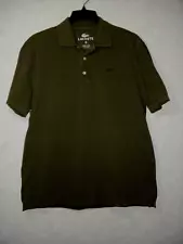 Lacoste Polo Shirt Men 6 Brown Collared Short Sleeve