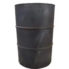 55 Gal. Stove Steel Barrel Drum Wood Burning Camping Cabin Sealed Top Unpainted