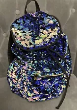 Justice Backpack, Purple And Black Sequin, “forever Backpack”