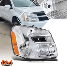 For 05-09 Chevy Equinox Factory Style Passenger Side Headlight Lamp Chrome/Amber