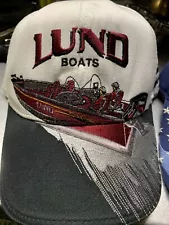 NEW! Vintage Lund Boats Adjustable Boat Owners Embroidered Hat