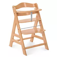 hauck Alpha+ Grow Along Wooden Highchair Seat, Beechwood, Natural (Used)