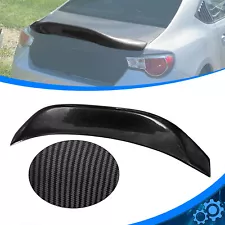 Fit 13-20 Scion FRS GT86 Subaru BRZ L Style Trunk Spoiler Wing Carbon Fiber Look