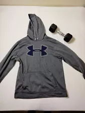 Mens Under Armour Loose Gray Medium Hoodie ColdGear Sweatshirt Size M For Sale