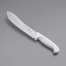 Choice Butcher Knife with White Handle (select size below)