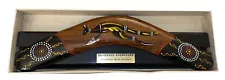 Australian Hand Painted Hardwood Boomerang By Eric Orcher 14” New