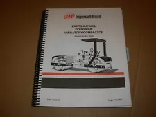 Ingersoll Rand DD-90 90HF Compactor Parts Manual , s/n 160658 - up