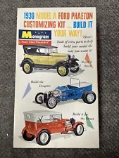 + Monogram 1930 Model A Ford Phaeton Customizing Kit PC64 - READ