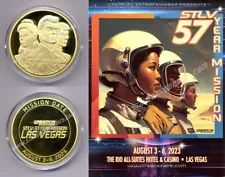 CREATION Las Vegas Star Trek Convention 2023 GOLD 57 Year COIN w/PROGRAM GUIDE!