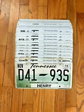 50 Tennessee License Plates - Craft Condition