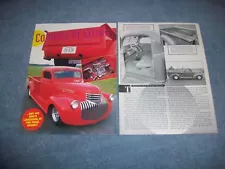 1941 Chevy Pickup Truck Custom Vintage Article "Comedy of Errors"