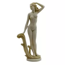 Goddess Aphrodite Venus Nude Female Cast Marble Statue Sculpture 12.2in