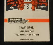 1950s Hardie Pest Control Equipment Wilkes-Barre PA Shaw Bros. Newfane Burt NY