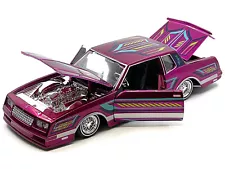 1986 Chevrolet Monte Carlo SS Lowrider Pink Metallic with Graphics "Lowriders" S