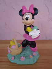 Disney Minnie Mouse Carrying Easter Eggs Resin Figurine For Sale!!!