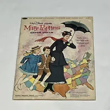 Vintage 1966 Walt Disney Presents Mary Poppins Paper Dolls Michael Jane Tours US