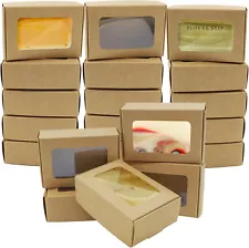 40 PCS Soap Paper Boxes Homemade Soap Boxes Packaging 3.5x 2.4x 1.2 Inch