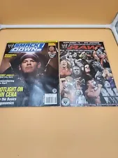 First Issue Of WWE Smackdown Wrestling Magazine With Raw Supplement Magazine