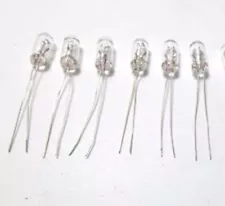 New 6 (Six) Bulbs for Teac 80-8 5v 60ma Size: 5.3mm X 12mm Wires are 1" #2200