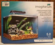 Imagitarium Frameless Freshwater Aquarium Kit 6.8 Gal with Filter & LED Lighting