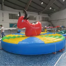 4M/5M PVC Inflatable Manual Bull Ride Animal Riding Carnival Sport Game for Sale