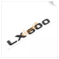 Gloss Black " LX 600 " Number Trunk Letters Emblem Badge Sticker for LX LX600