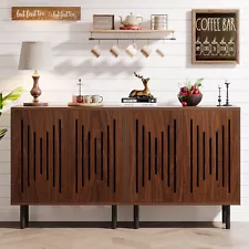 Tribesigns Set of 2 Sideboard Buffet Cabinet with Storage, 59" Storage Cabinet