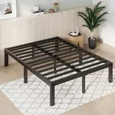 King Size Bed Frame, 12 Inch Metal Platform Bed Frame King Size with Storage ...