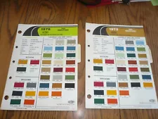 1975 1976 Truck Dupont Exterior Color Paint Samples - 2 Years 1 Price