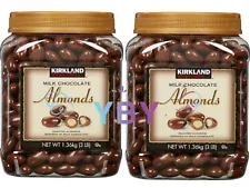 2 Packs Kirkland Signature Milk Chocolate Covered Almonds 3 LB Each Pack