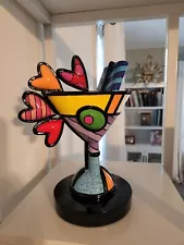 romero britto signed sculpture "Party Time"