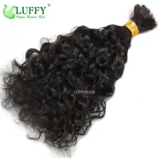 Loose Curly Hair Bulk For Braiding No Weft Wet and Wavy Human Hair Extensions