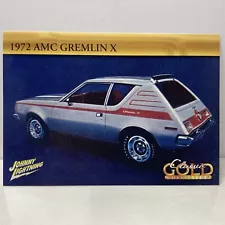 CARD ONLY: Johnny Lightning Trading Card 1972 AMC Gremlin X