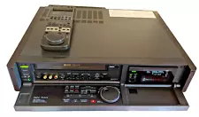 SONY SLV-R5UC Stereo HiFi S-VHS VCR. Editing VCR. Tested-100% OK. With Remote