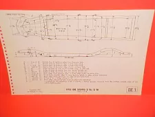 1953 DESOTO POWERMASTER 6 FIREDOME V8 CONVERTIBLE COUPE FRAME DIMENSION CHART