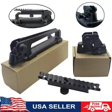 Metal Tactical Rear Sight Carry Handle Mount Removable Adjust Low Profile Mount