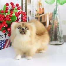 Realistic Pekingese Plush Dog Model Puppy Pet Toy Animal Doll Prop Decor Gift