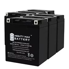 Mighty Max YB12A-A 12V 12AH Battery compatible with Yamaha SRX 250 87 - 6 Pack