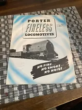 Porter Fireless Locomotives ORIGINAL