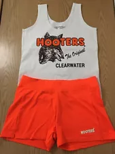 New Hooters Uniform Halloween Costume Tank/Short Clearwater Florida Size Medium