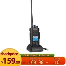 Ailunce HD2 Digital UHF/VHF DMR Walkie Talkies IP67 Bluetooth Ham Two Way Radio