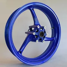 NEW GLOSS BLUE Front Wheel Suzuki GSXR 600 750 2008-2010 GSX-R 1000 2009-2016 (For: 2009 GSXR1000)