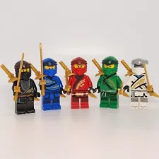 LEGO Lot of 5 NINJAGO Minifigures Legacy Ninjas Cole Kai Jay Lloyd Zane